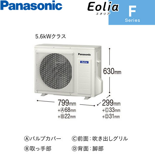 CS-563DFL2-W スタンダードモデル 主に18畳用 単相200V｜エアコン買う