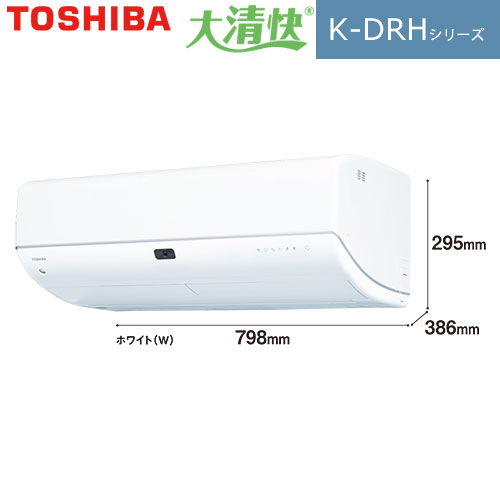 RAS-K251DRH(W)の室外機・リモコン・パネル