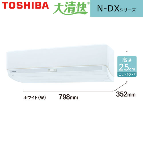 RAS-N281DX(W)の室外機・リモコン・パネル
