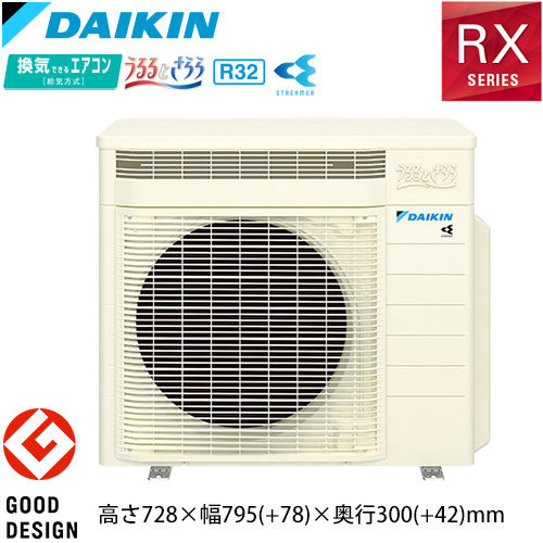 S285ATRS-Wの室外機・リモコン・パネル