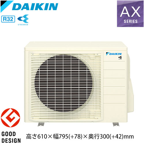 S225ATAS-Wの室外機・リモコン・パネル