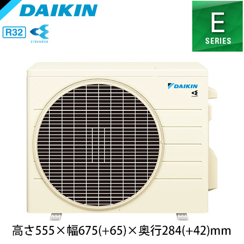 S286ATEV-Wの室外機・リモコン・パネル