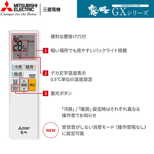 MLZ-GX5626ASの室外機・リモコン・パネル