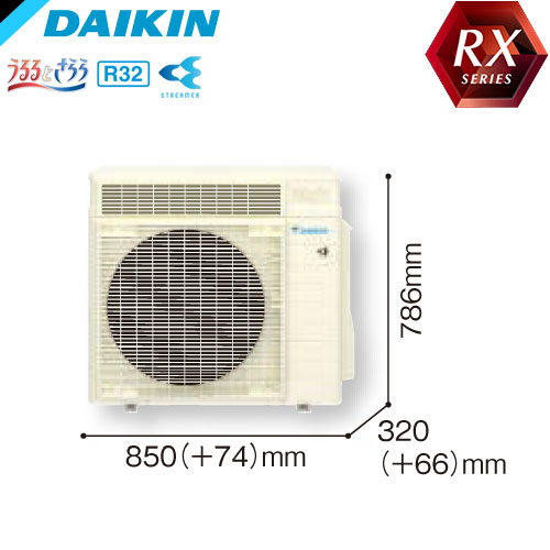 S80XTRXP-Cの室外機・リモコン・パネル