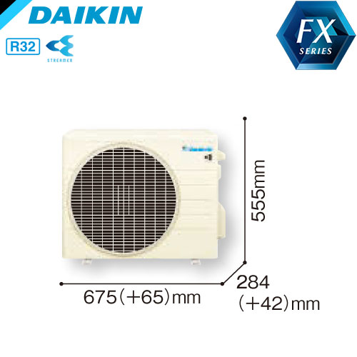 S36XTFXS-Wの室外機・リモコン・パネル