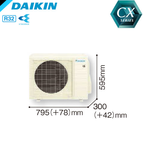 S56XTCXP-Wの室外機・リモコン・パネル