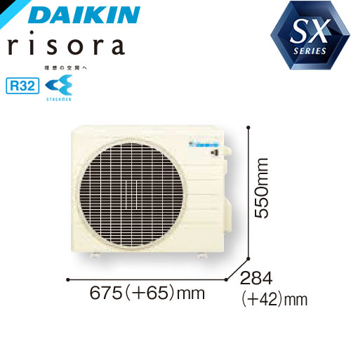 S36XTSXS-Lの室外機・リモコン・パネル