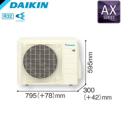 S36YTAXS-Wの室外機・リモコン・パネル