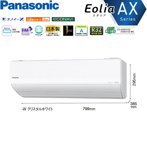 CS-631DAX2-Wの室外機・リモコン・パネル