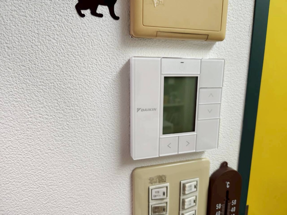 新しく設置したダイキン製ワイヤードリモコン