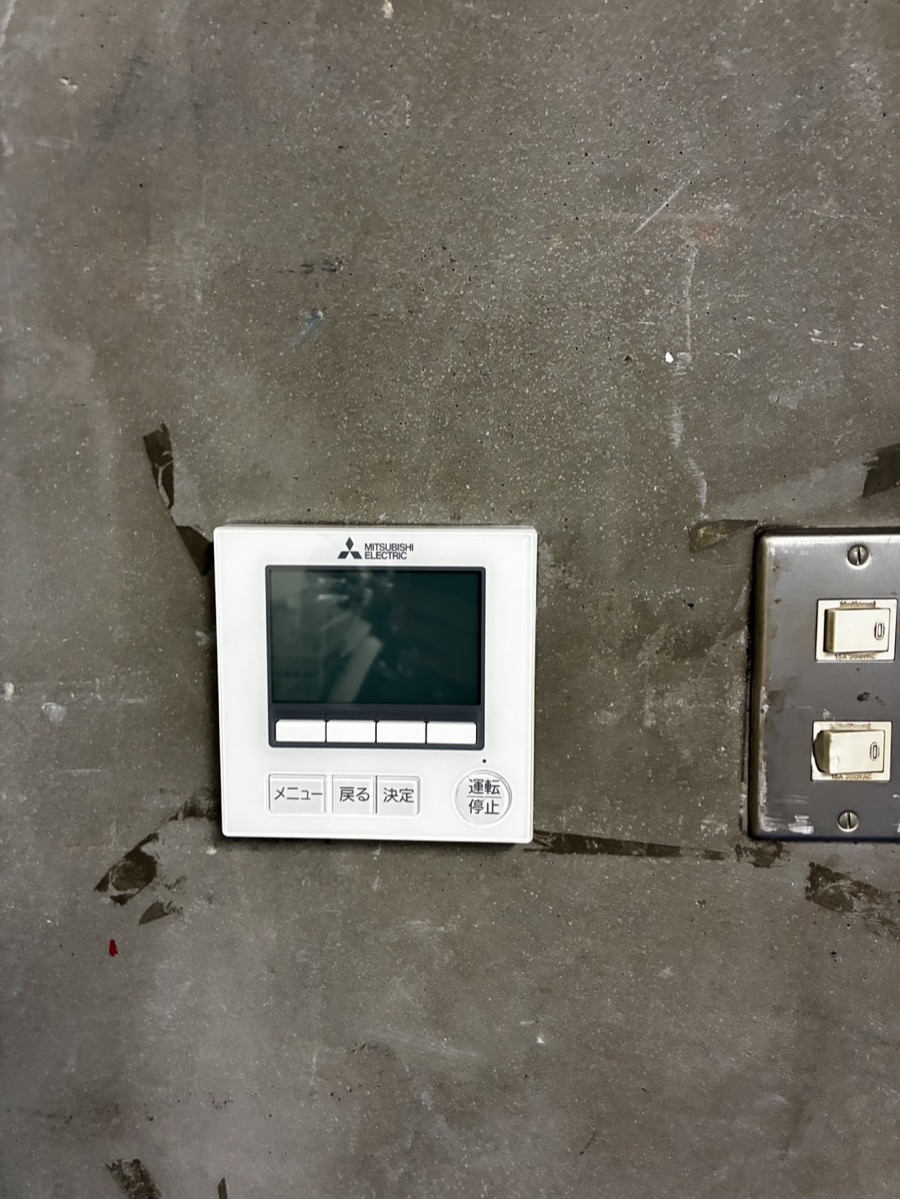 交換後の三菱電機製ワイヤードリモコン