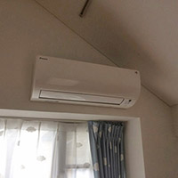 東京都世田谷区の一戸建てにて壁掛形ハウジングマルチエアコンの入替え工事【ハウジングエアコン】