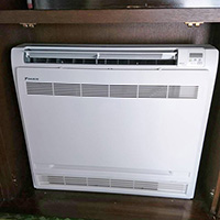 東京都世田谷区にて床置形＆壁掛形ハウジング・マルチエアコンの入替え工事【ハウジングエアコン】