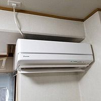 東京都大田区のマンションにてダイキン製壁掛形エアコンの入替え工事【ルームエアコン】