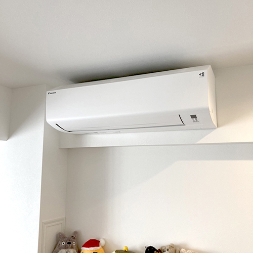 東京都杉並区のマンションにてダイキン製壁掛形マルチエアコンの新規設置工事【ハウジングエアコン】
